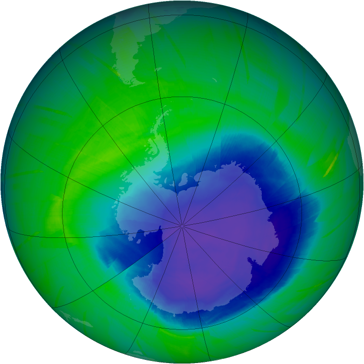 Ozone Map 2010-10-29